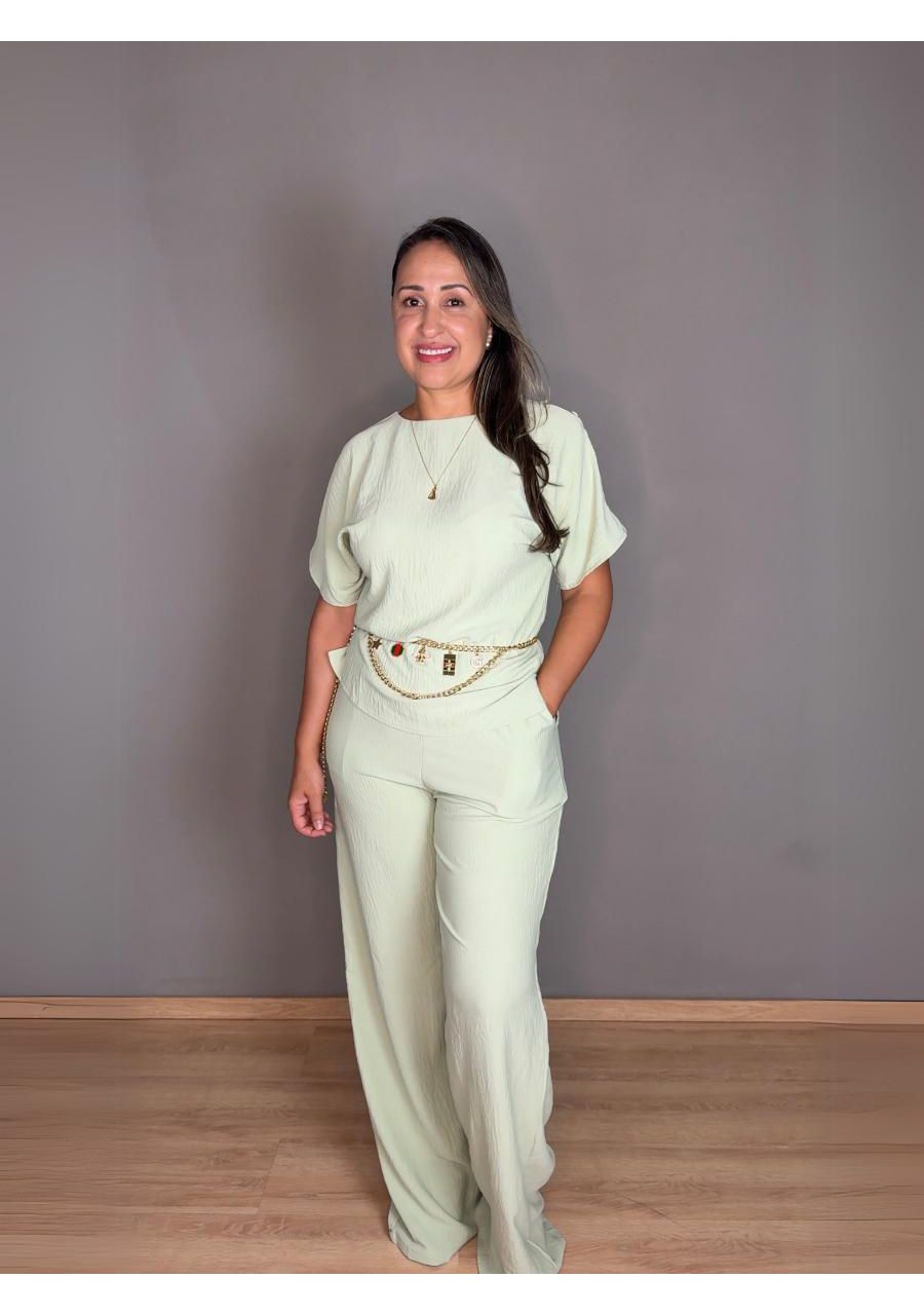 Conjunto Acetinado Com Calça REF:XB21051 - 105801 ... - MIX MODA