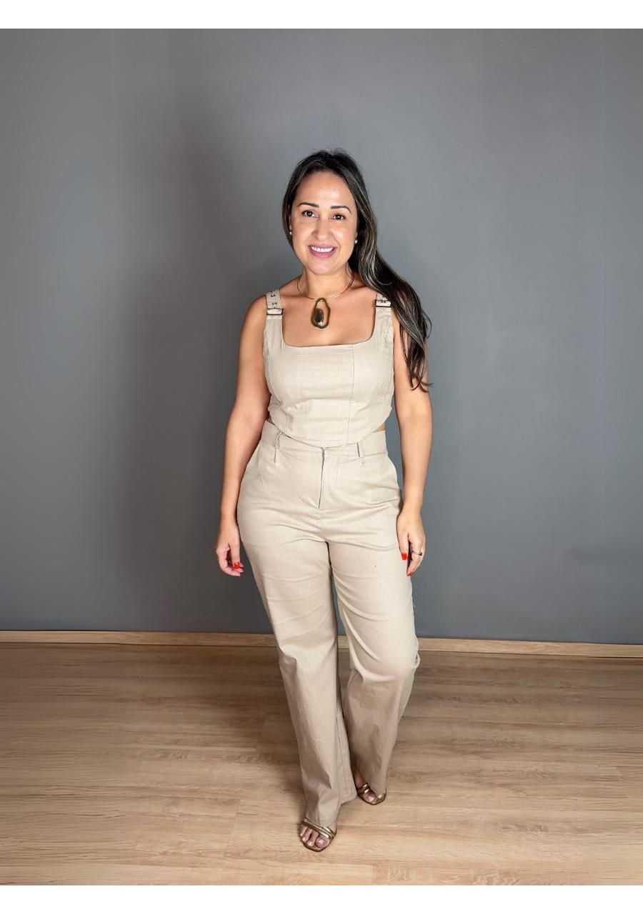 Conjunto Com Calça Linho REF:QQ5718 - 105802 - CAQ... - MIX MODA