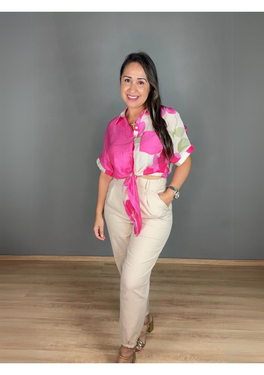 Camisa Estampada de Amarrar REF:MK2608 - 105812 - ... - MIX MODA