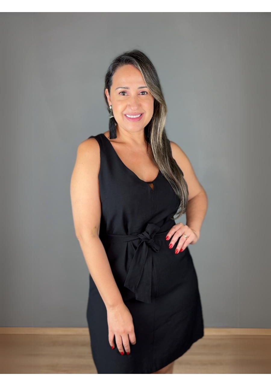 Vestido Regata Curto Com Faixa Marant REF:ZK1429 -... - MIX MODA
