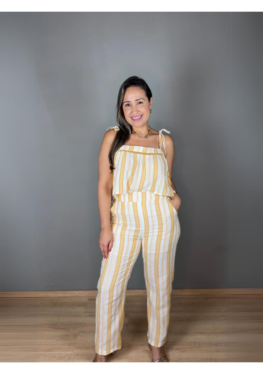 Conjunto Listrado Com Calça REF:990001 - 105894 - ... - MIX MODA