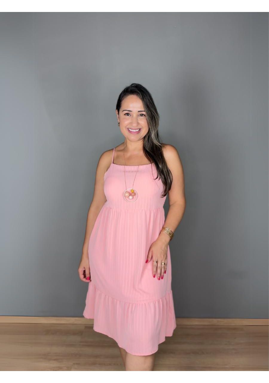 Vestido Curto Com Elástico Crepe REF:411529 - 1060... - MIX MODA