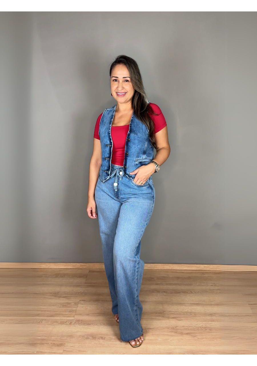 Colete Manchado Jeans REF:TE21739 - 106143 - JEANS - MIX MODA
