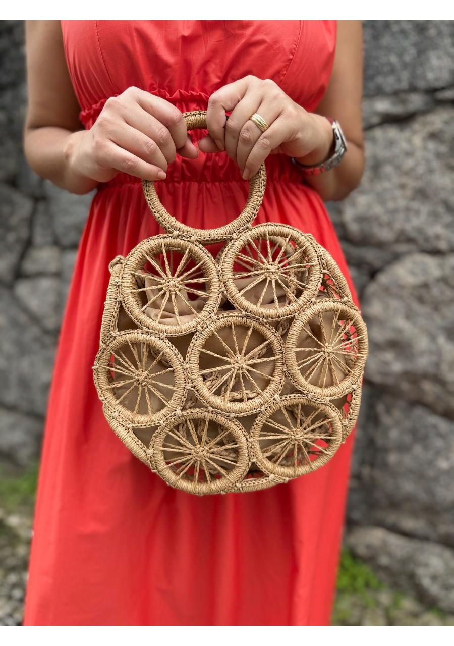 Bolsa de Palha Rodelas de Limão REF:SQ39 - 106449 ... - MIX MODA