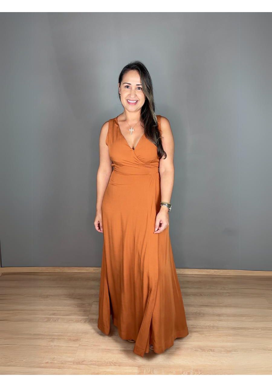 Vestido Longo Envelope REF:210716 - 106524 - TERRA... - MIX MODA