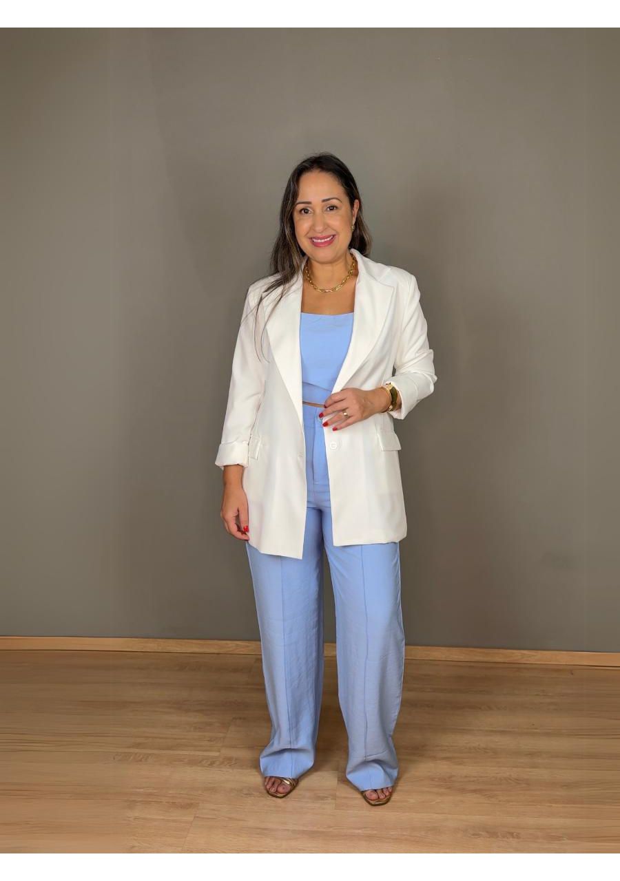 Blazer Max 2 Botões Com Bolso Lapela REF:Q729 - 10... - MIX MODA