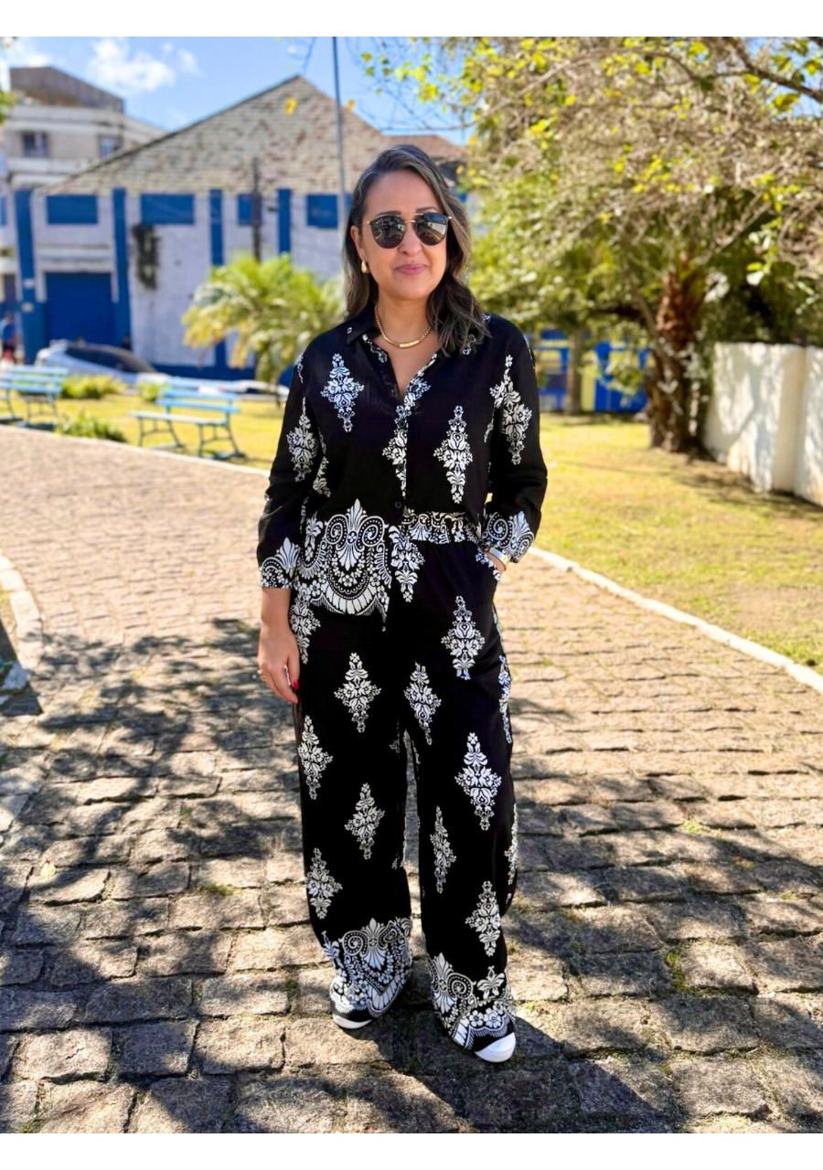Camisa Tradicional Estampada REF:B3177 - 106791 - ... - MIX MODA