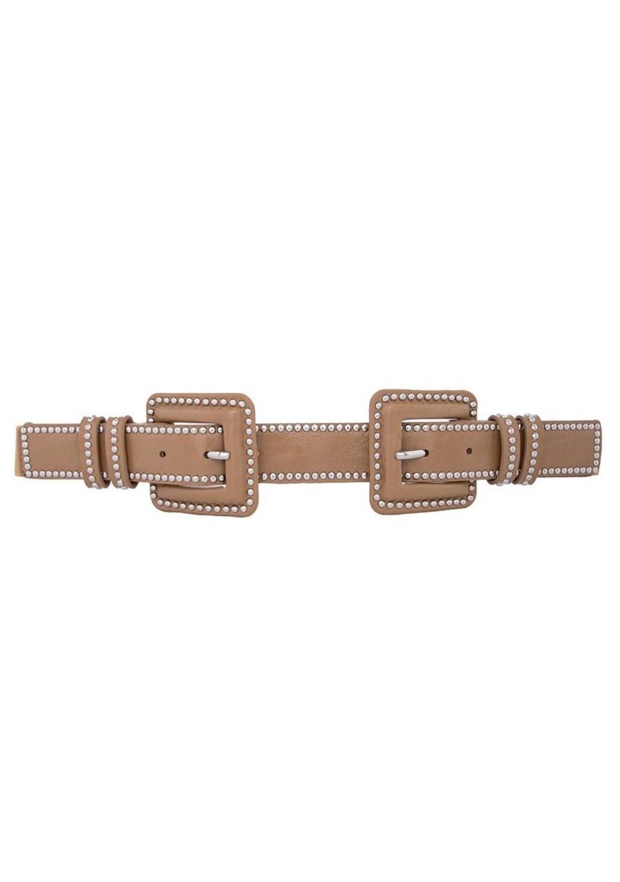 Cinto 2 Fivelas Quadradas Com Tachas REF:OYGN283 -... - MIX MODA
