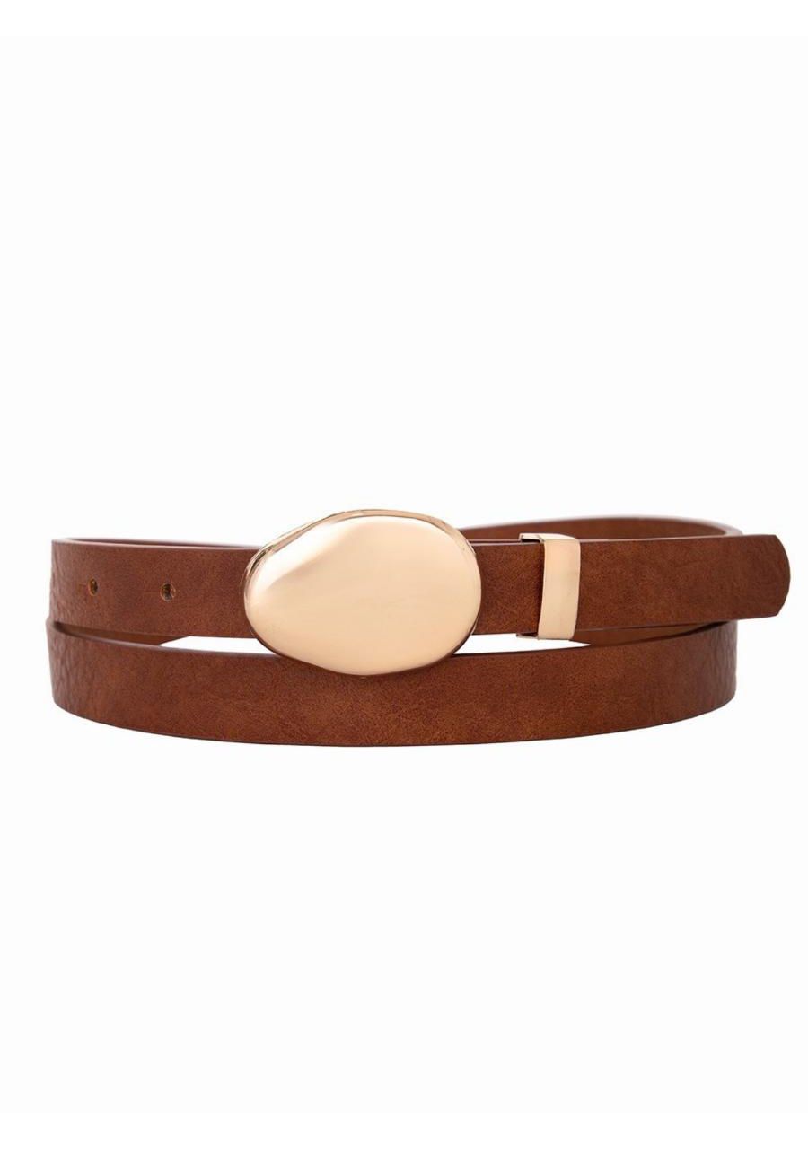 Cinto Fivela Orgânica Oval REF:OYGM730 - 106859 - ... - MIX MODA