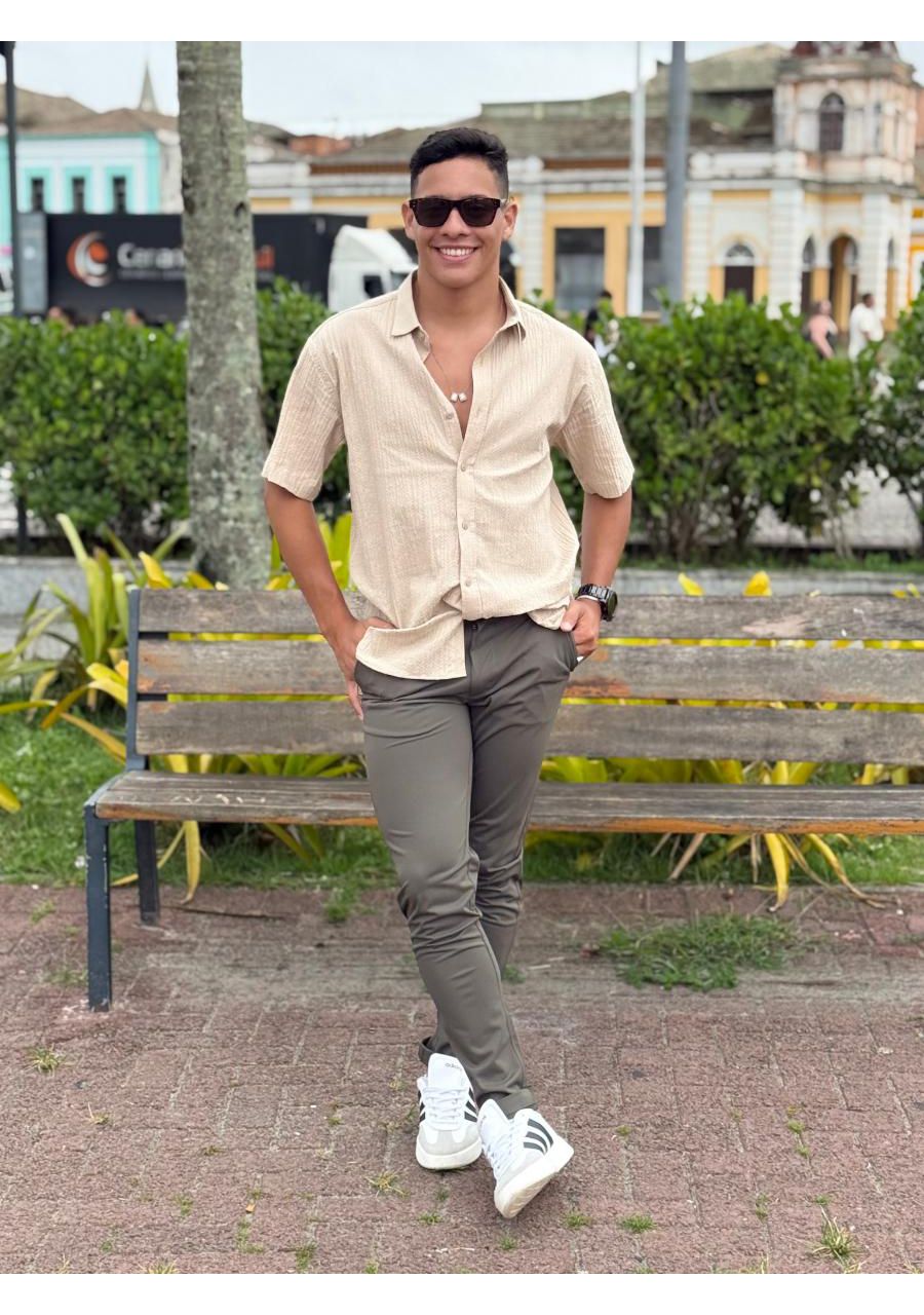 Calça Casual Microfibra REF:CLLL0300 - 106960 - VE... - MIX MODA