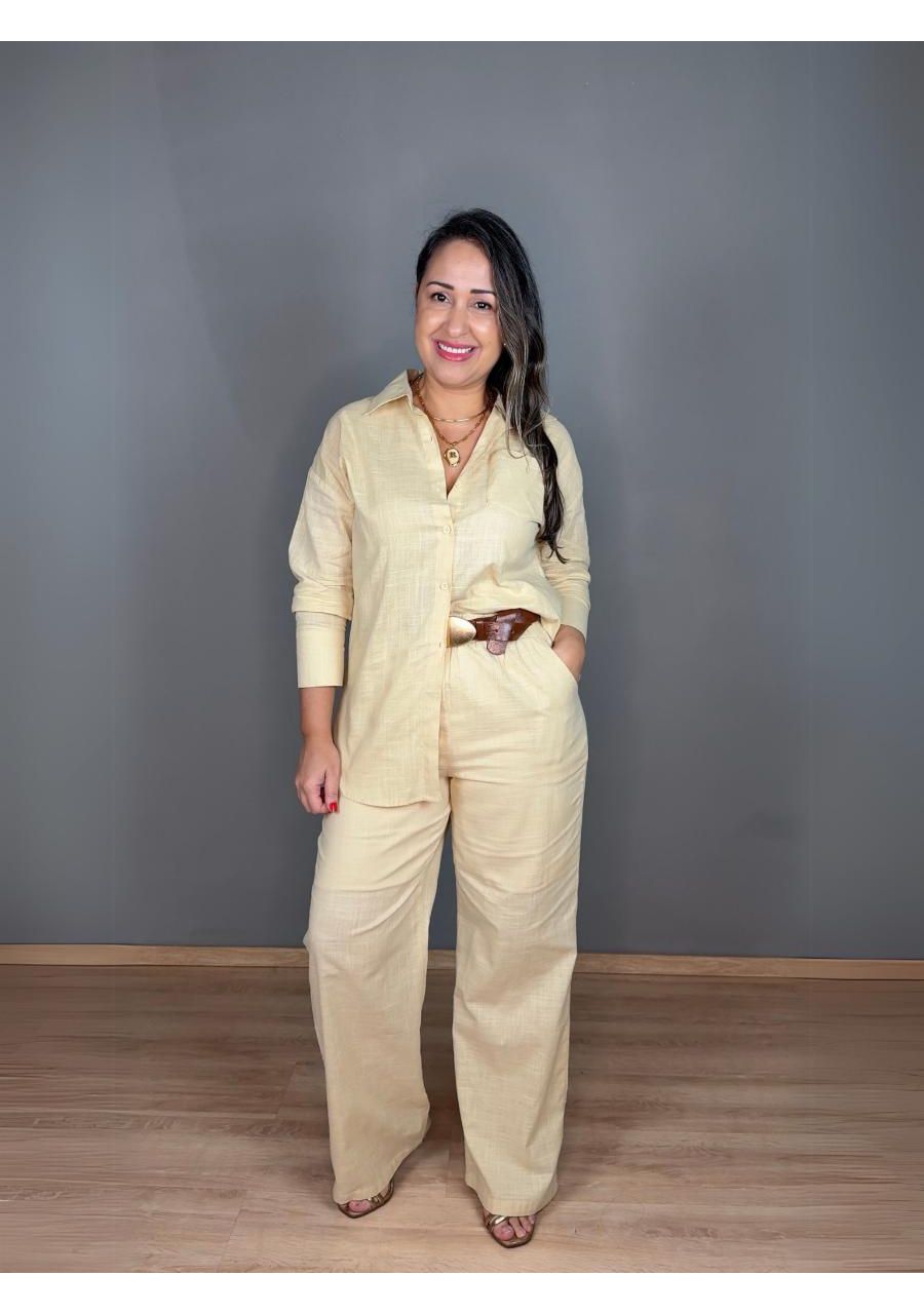 Conjunto Linho com Elástico REF:L8121 - 107216 - C... - MIX MODA