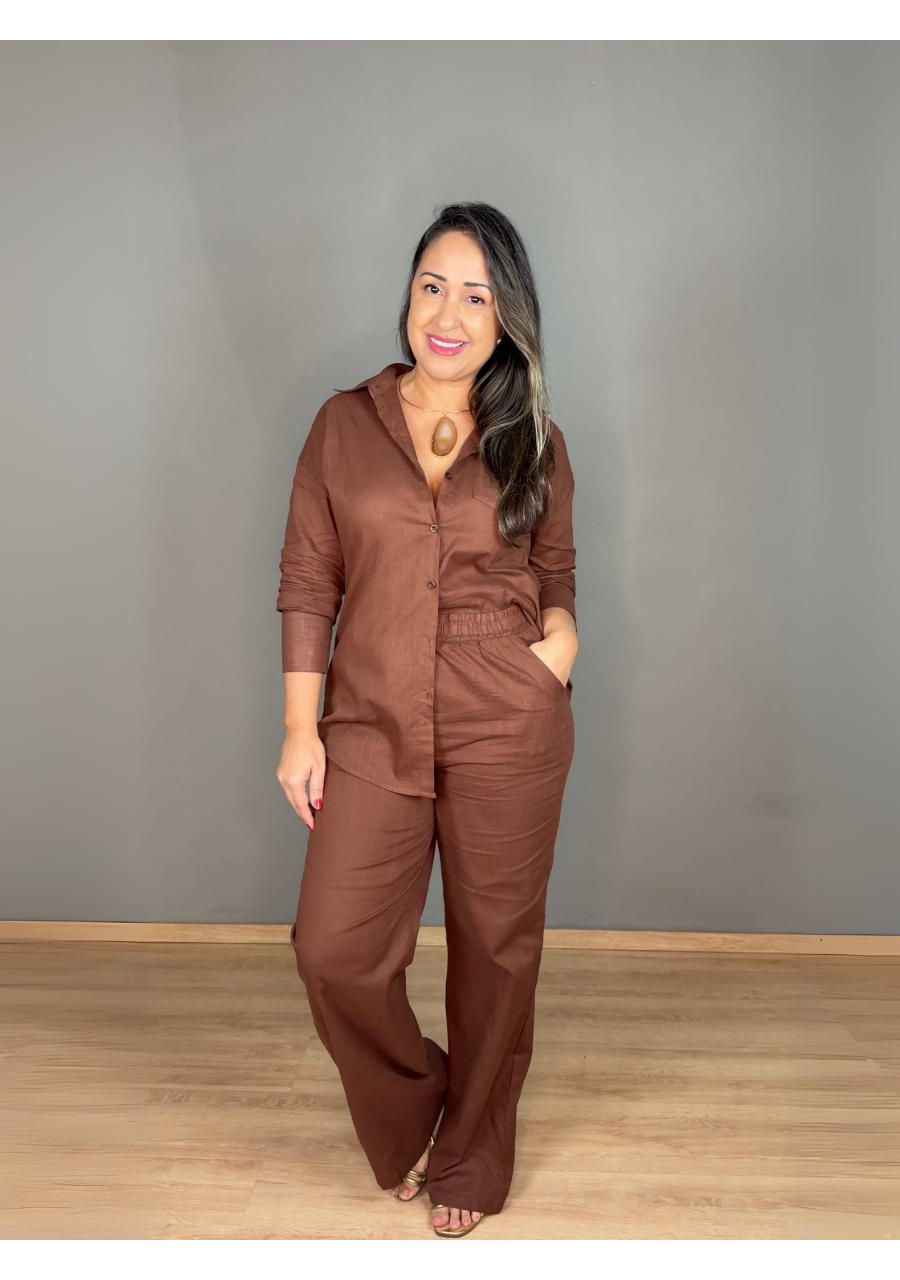 Conjunto Linho com Elástico REF:L8121 - 107216 - M... - MIX MODA