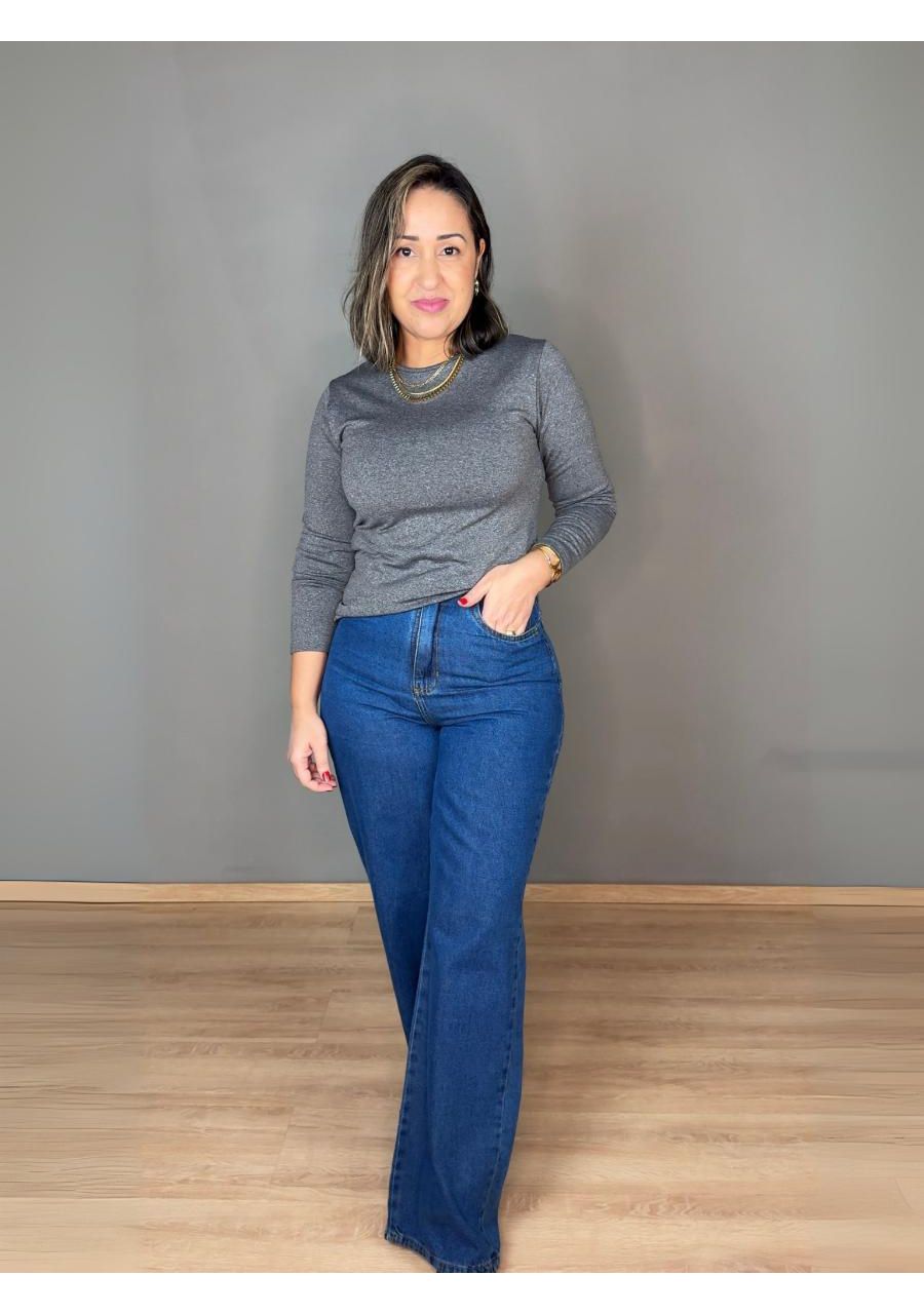 Blusa Unissex Térmica REF:25812 - 107393 - CINZA E... - MIX MODA