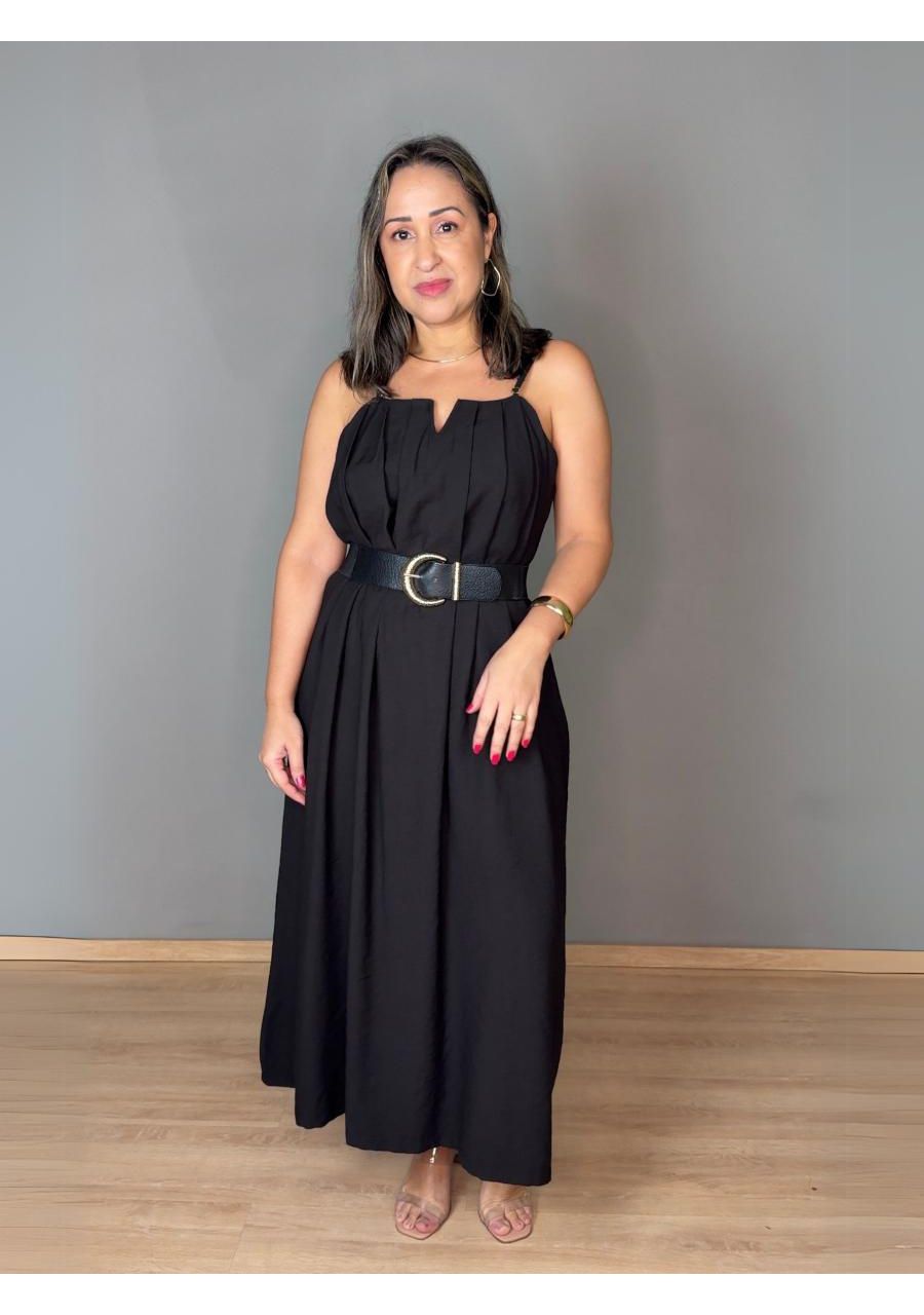 Vestido Alcinha Midi Amplo Marant REF:Z2534 - 1073... - MIX MODA