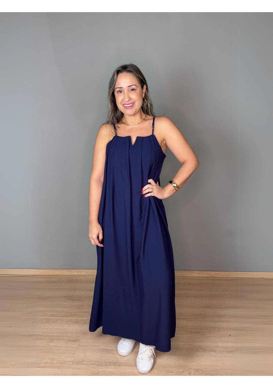 Vestido Alcinha Midi Amplo Marant REF:Z2534 - 1073... - MIX MODA