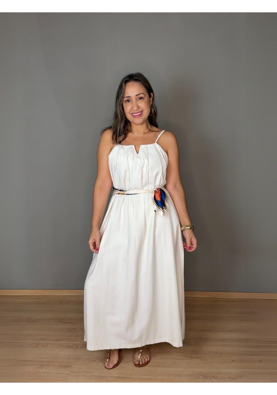Vestido Alcinha Midi Amplo Marant REF:Z2534 - 1073... - MIX MODA