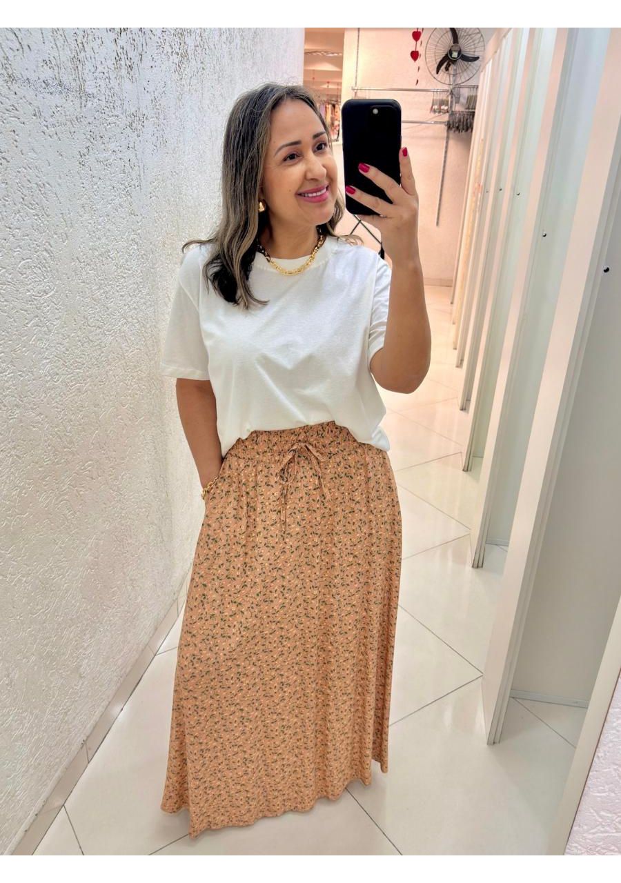Camiseta Básica Lisa REF:40083 - 107466 - OFF - MIX MODA