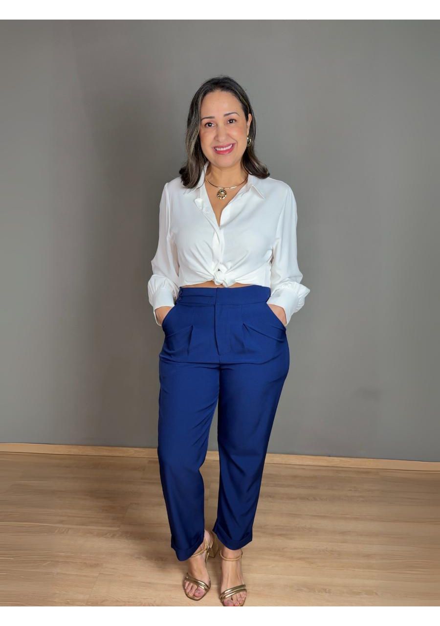 Calça Com Elástico 2 Botões REF:ZK1661 - 107522 - ... - MIX MODA