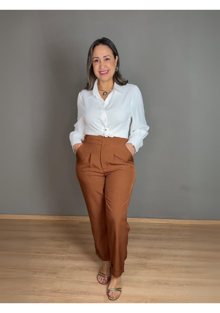 Calça Com Elástico 2 Botões REF:ZK1661 - 107522 - ... - MIX MODA