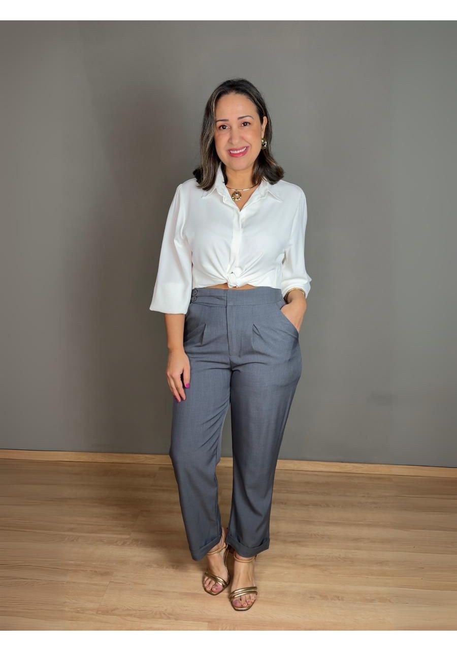 Calça Com Elástico 2 Botões REF:ZK1661 - 107522 - ... - MIX MODA