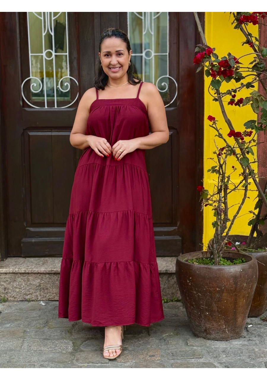 Vestido Alcinha Longo 3 Marias Crepe REF:411226 - ... - MIX MODA