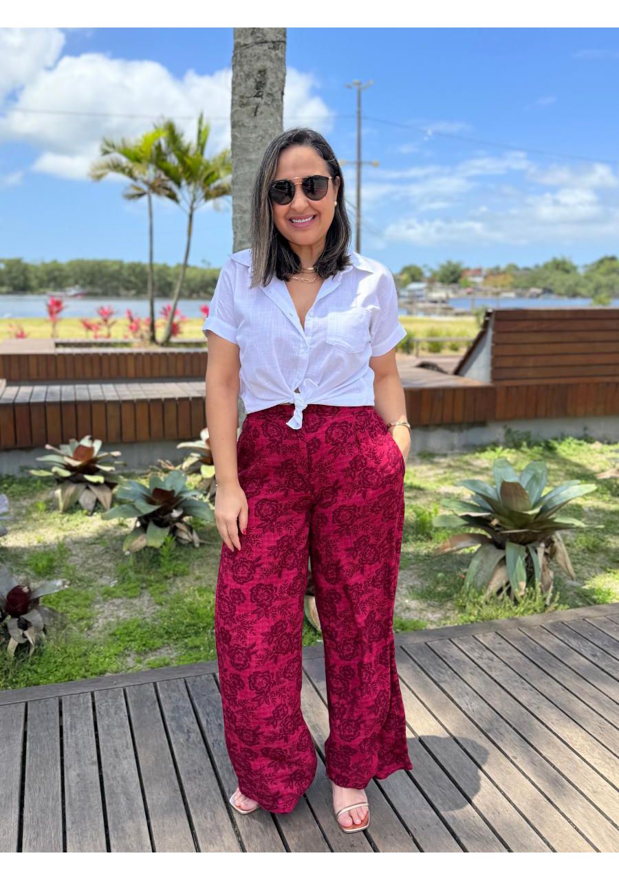 Calça Estampada Com Bolso REF:810079 - 108407 - BO... - MIX MODA