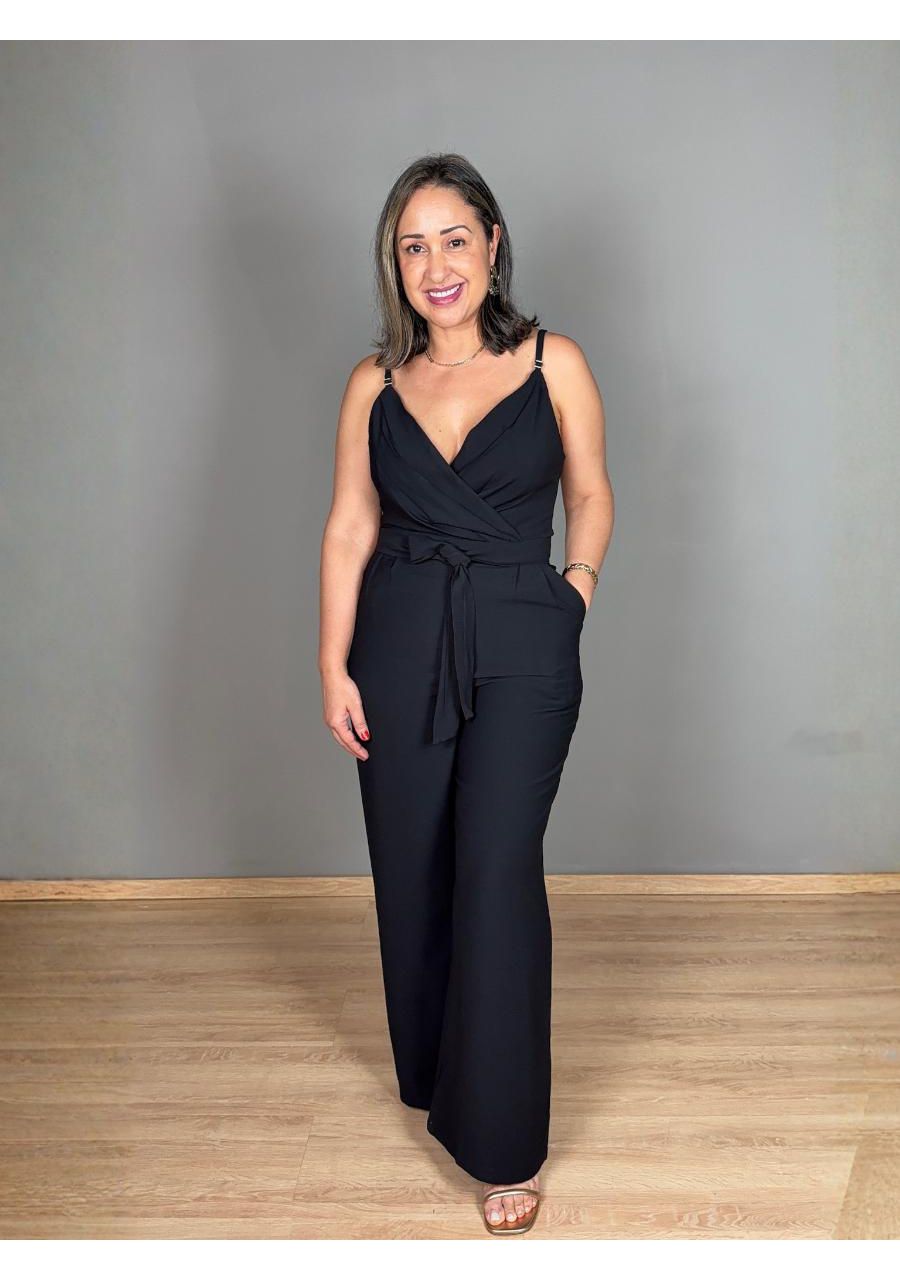 Macacão Alcinha Transpassado Marant REF:10008 - 10... - MIX MODA