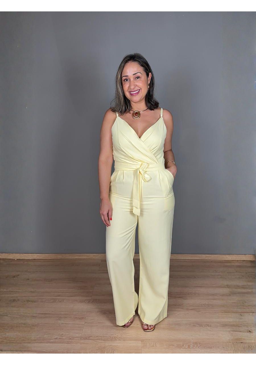 Macacão Alcinha Transpassado Marant REF:10008 - 10... - MIX MODA