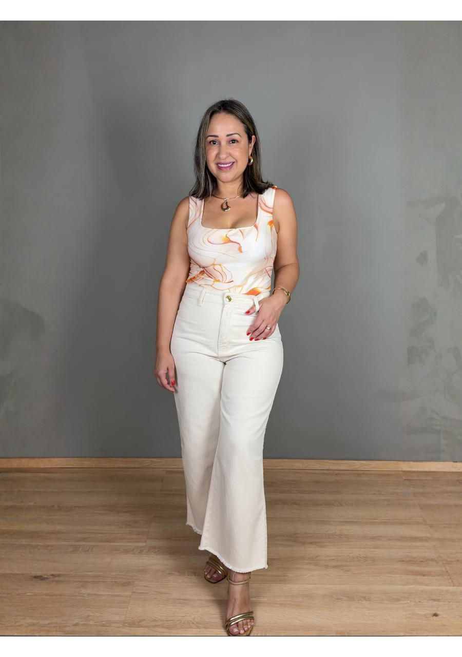 Calça Pantacourt Natural Jeans REF:TE22037 - 10885... - MIX MODA