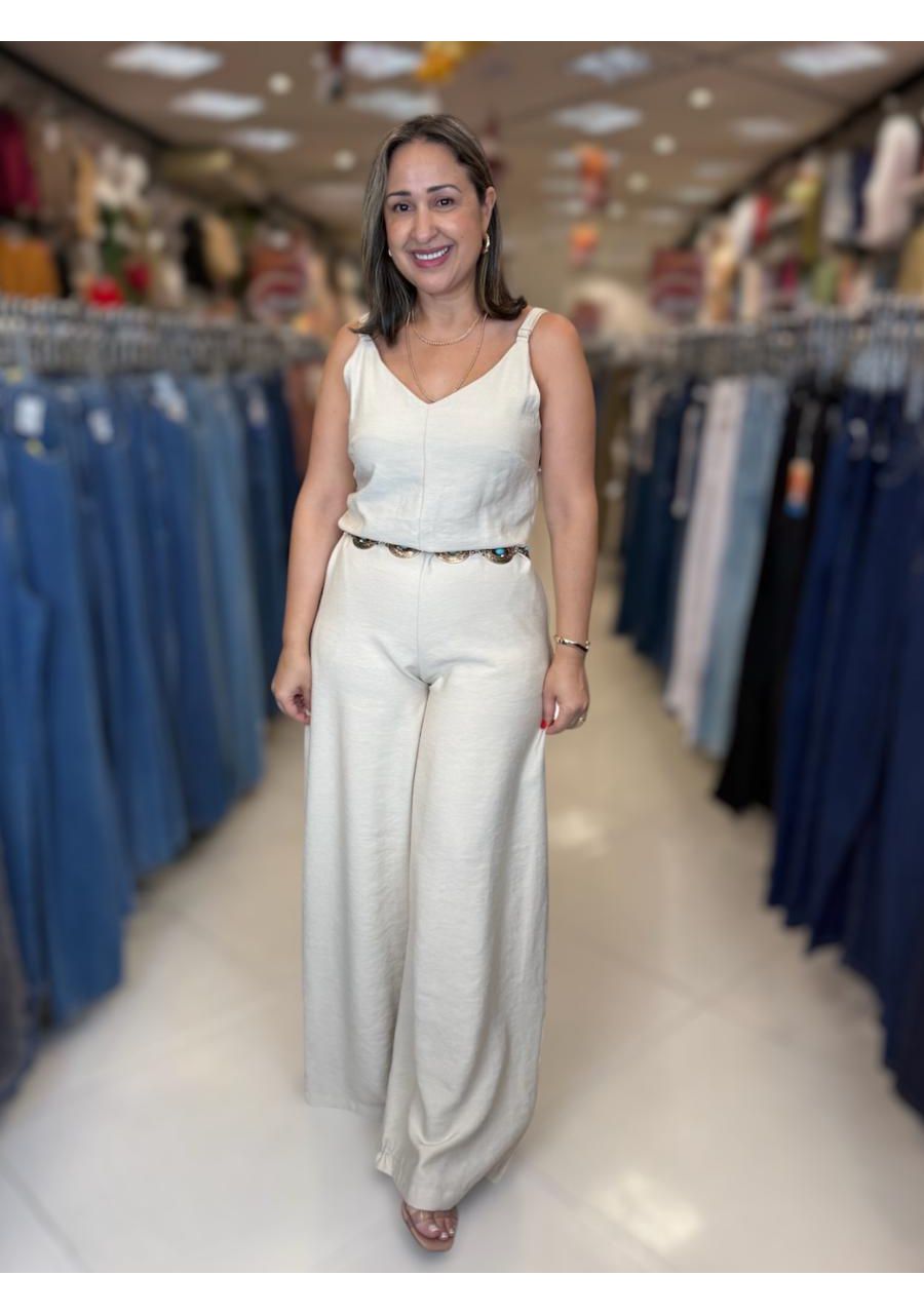 Macacão Alcinha Pantalona Marant REF:MC0531 - 1088... - MIX MODA