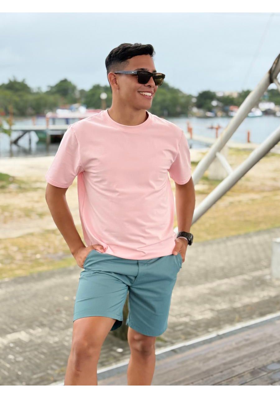 Camiseta Básica Comfort REF:9009113 - 108952 - ROS... - MIX MODA