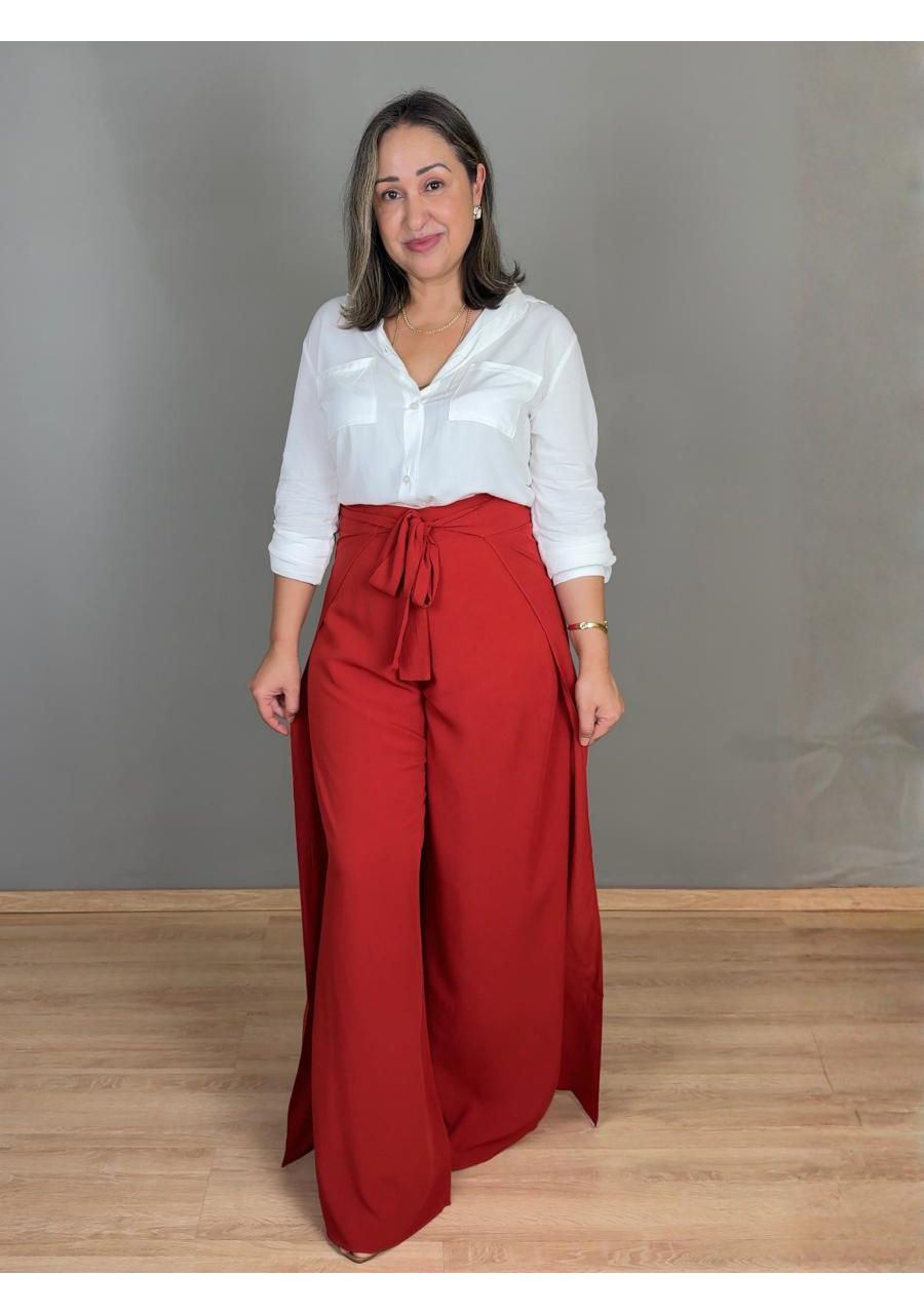 Camisa 2 Bolsos Viscose REF:CA0401 - 108970 - BRAN... - MIX MODA