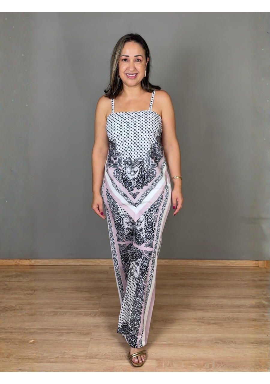 Conjunto Alcinha Com Calça Cetim Lenço REF:CJ0703 ... - MIX MODA