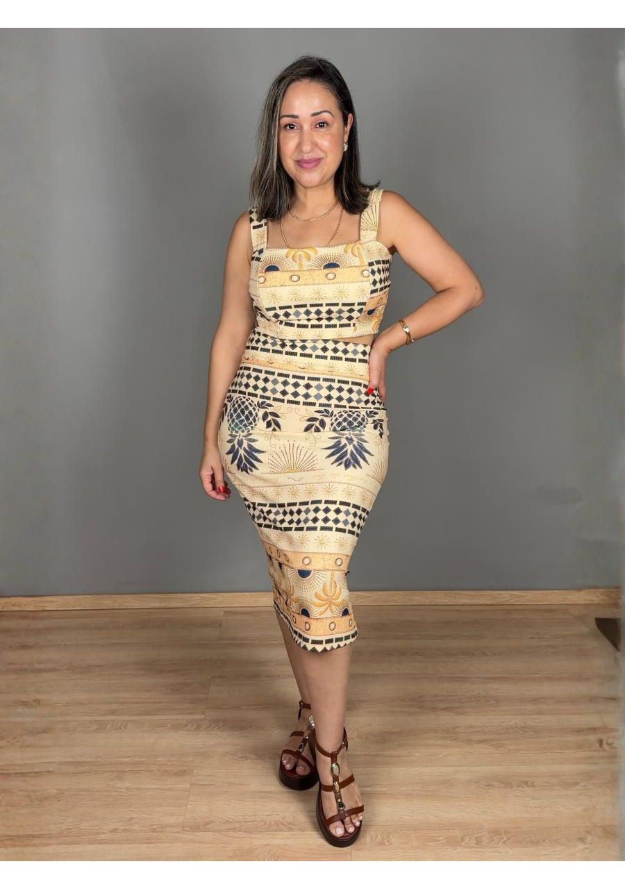 Conjunto Estampado Alcinha Canelado REF:CJ0451 - 1... - MIX MODA