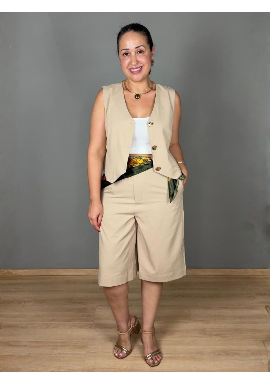 Conjunto Colete Com Bermuda REF:YX1388 - 108993 - ... - MIX MODA