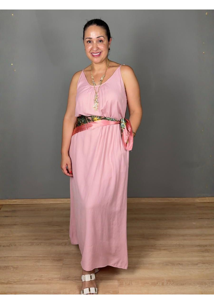 Vestido Alcinha Max Com Bolso REF:F2435 - 108994 -... - MIX MODA