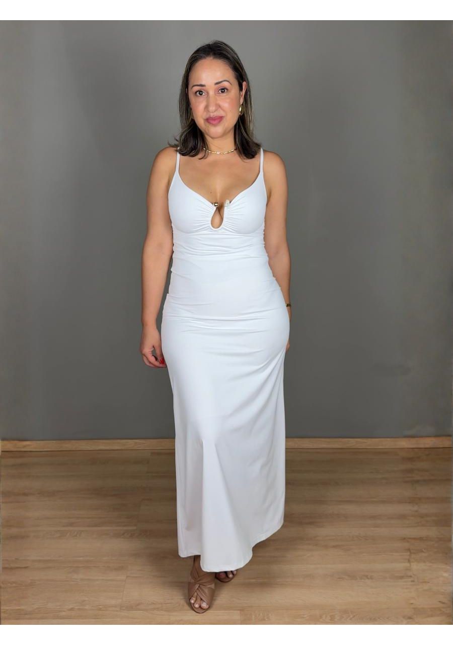 Vestido Alcinha Max Poliamida Com Fivela REF:F2433... - MIX MODA