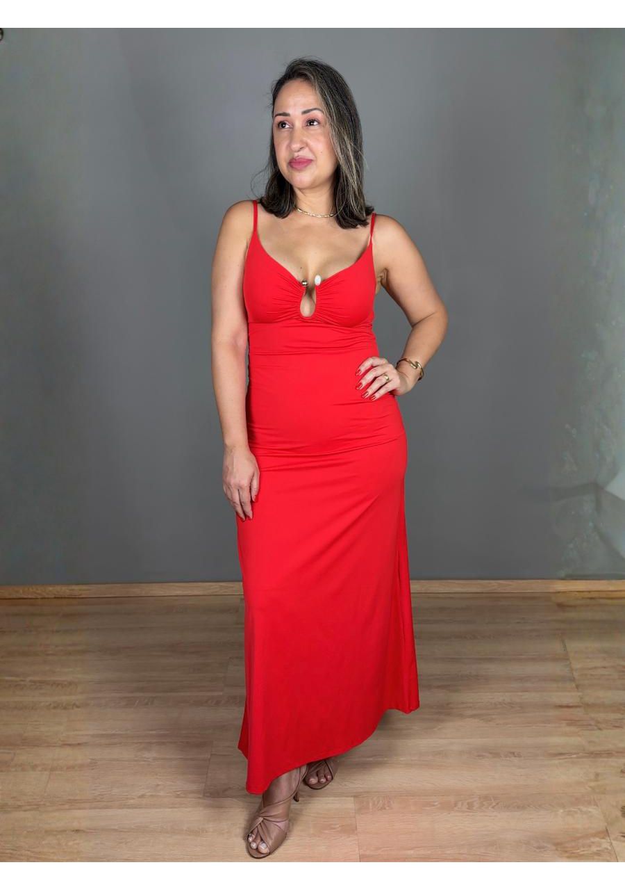 Vestido Alcinha Max Poliamida Com Fivela REF:F2433... - MIX MODA