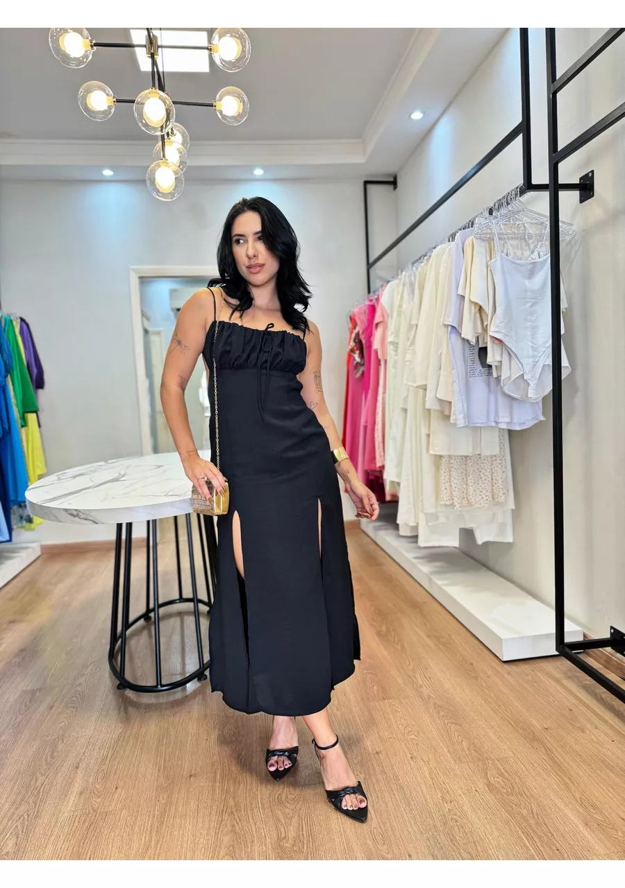Vestido Marina Preto - 2024267 - Look de Luxo - Moda Feminina