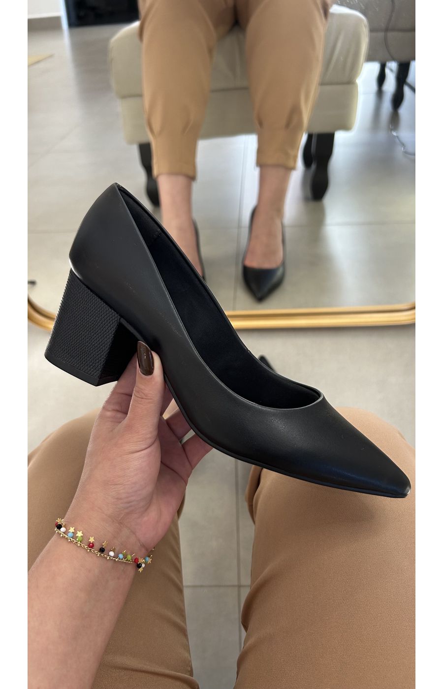 Scarpin Amélia Preto - AURORA URBAN.