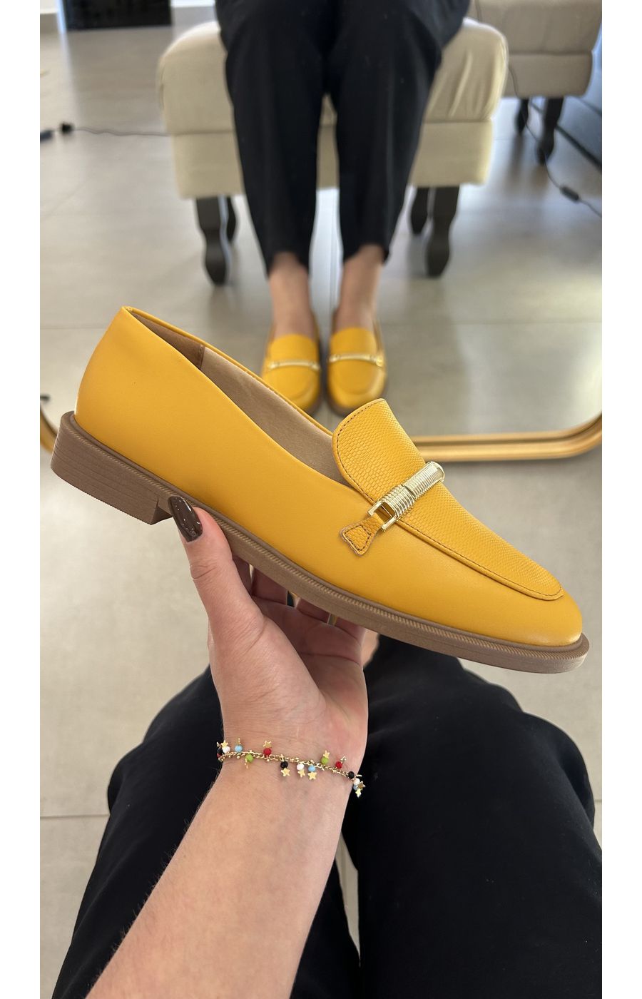 Loafer Agatha Amarelo - AURORA URBAN.