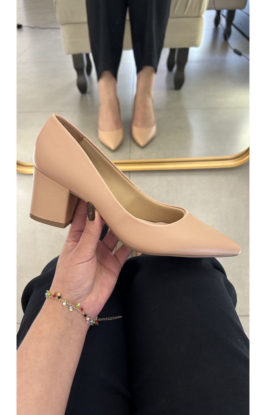Scarpin Amélia Nude - AURORA URBAN.