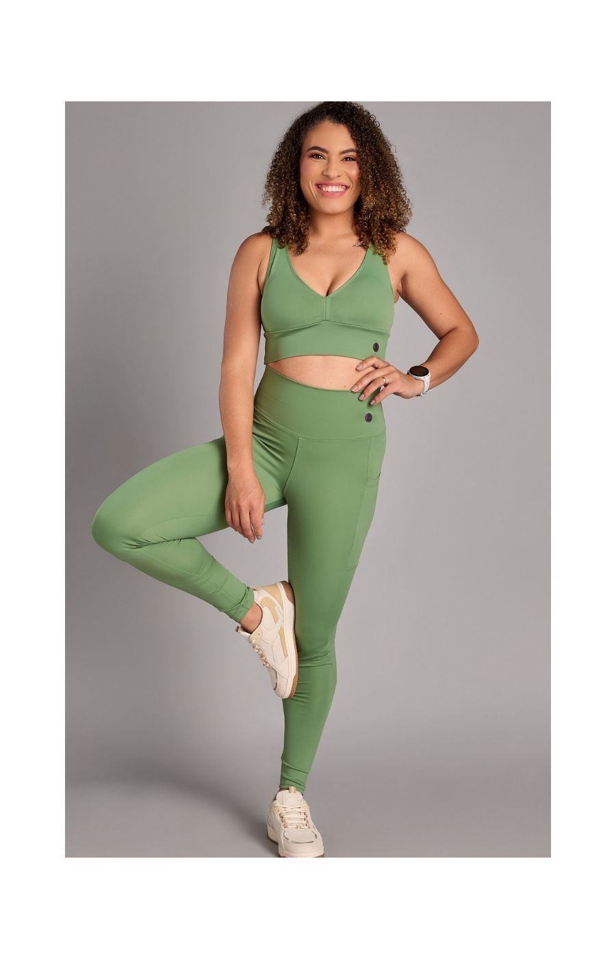 Conjunto Top e Legging Confort verde