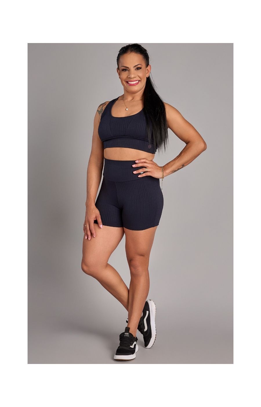 Conjunto Top e Shorts Bionic Preto 