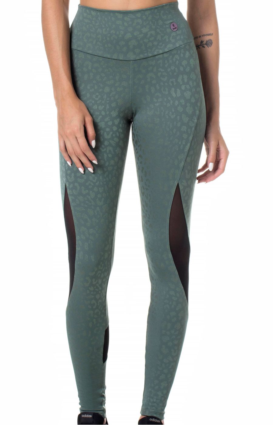 Calça Legging Leopardo Verde Militar