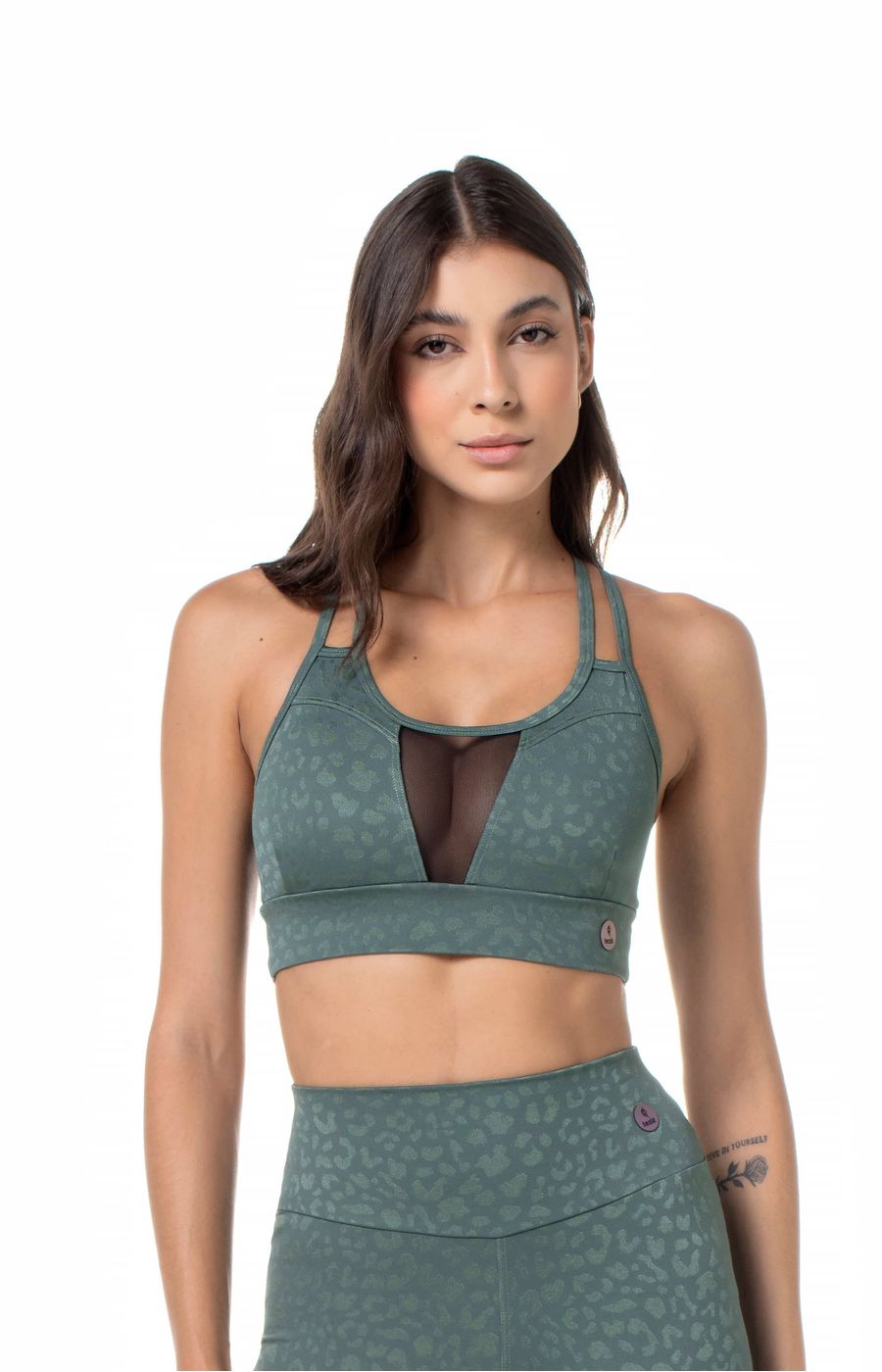 Top Academia Leopardo Verde militar