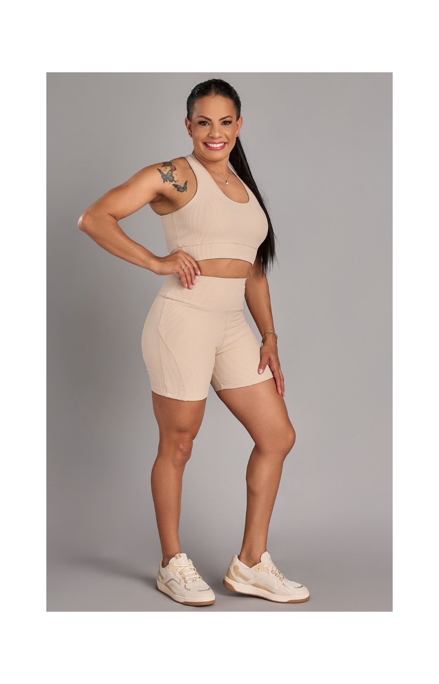 Conjunto Top e Shorts Wish Off White