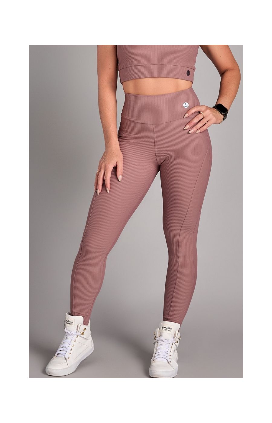 Calça Legging Canelada Wish Mousse