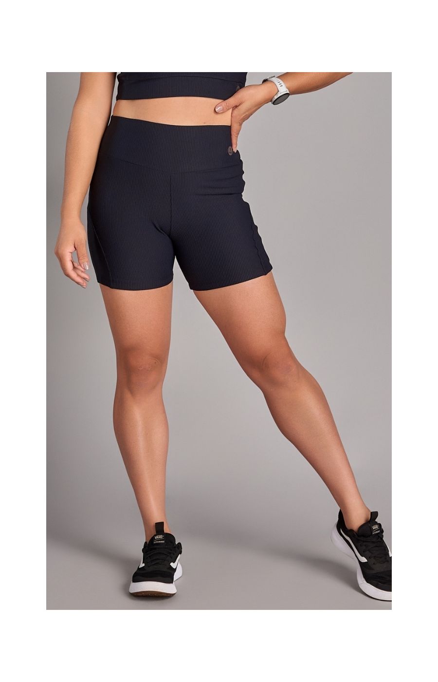Shorts Canelado Wish Preto