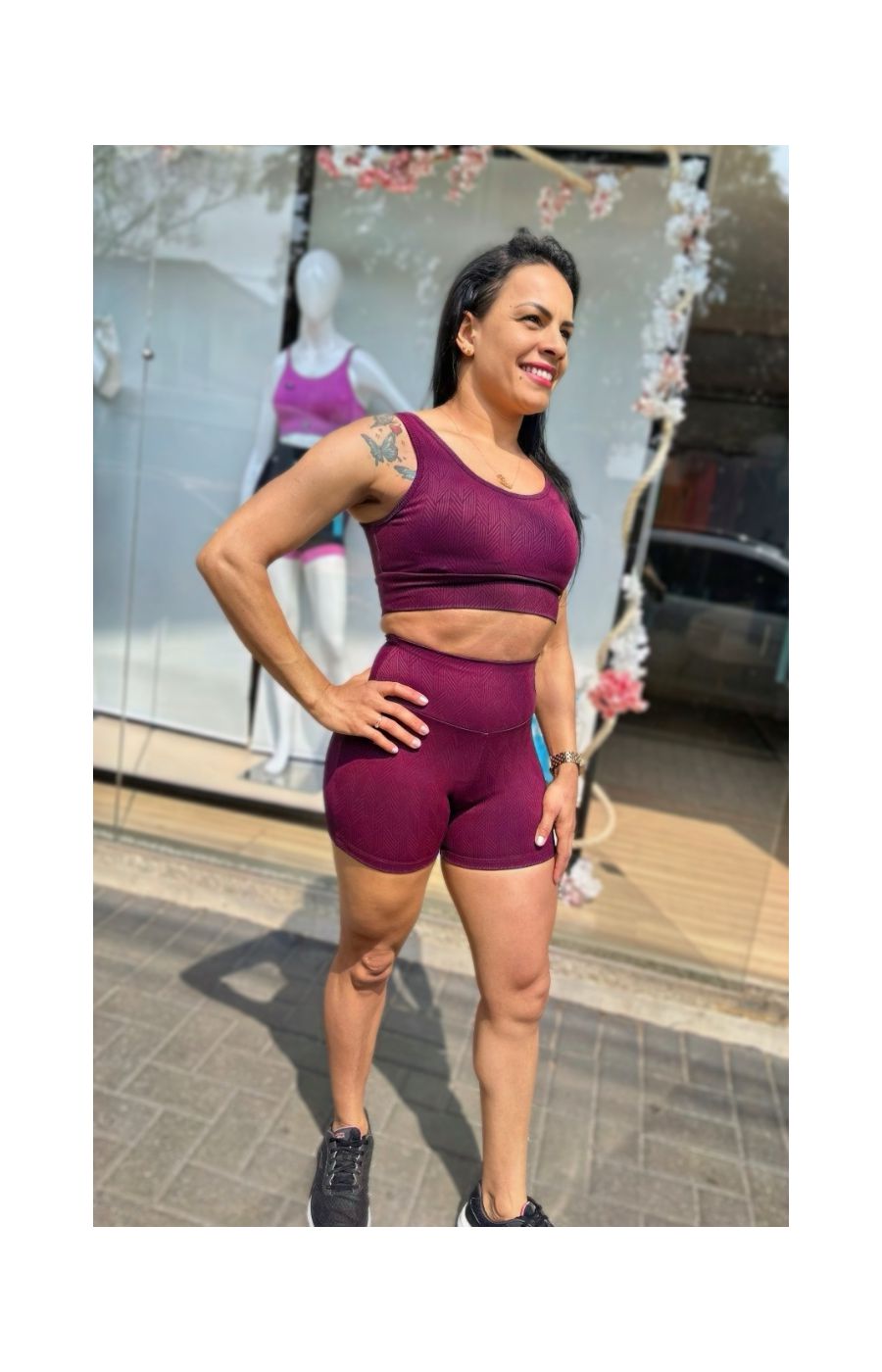 Conjunto Top e Shorts Fusion Açaí